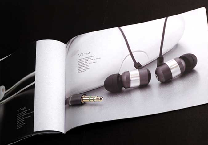 Vtsonic耳機畫冊設計，宣傳冊設計